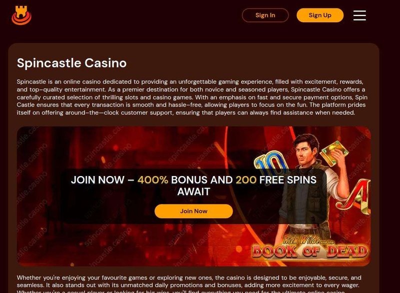 Introduction to spin castle login Introduction to spin castle login